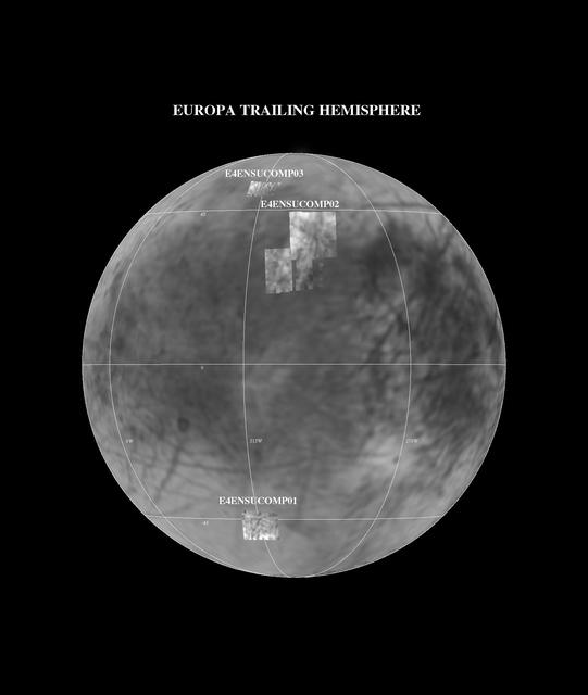 NASA image: NIMS E4 Observations of Europa Trailing Hemisphere
