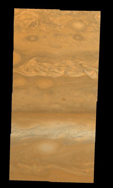 NASA image: Jupiter Northern Hemisphere in True Color Time Set 1