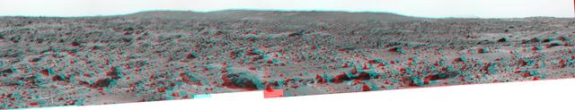 NASA image: Big Crater as Viewed by Pathfinder Lander - Anaglyph