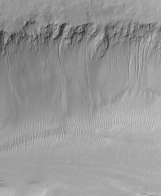 Evidence for Recent Liquid Water on Mars: South-facing Walls of Nirgal Vallis