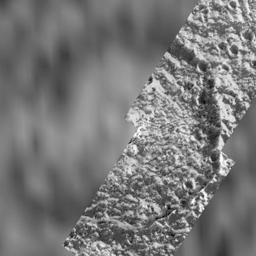 A Polar Crater on Ganymede