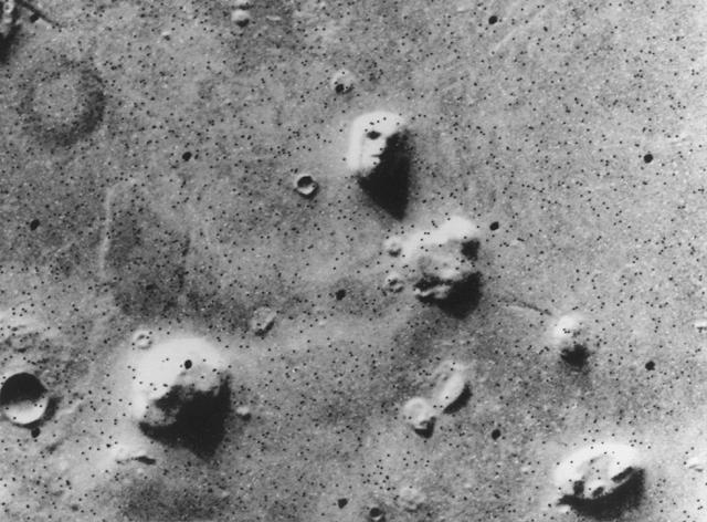 Geologic Face on Mars Formation