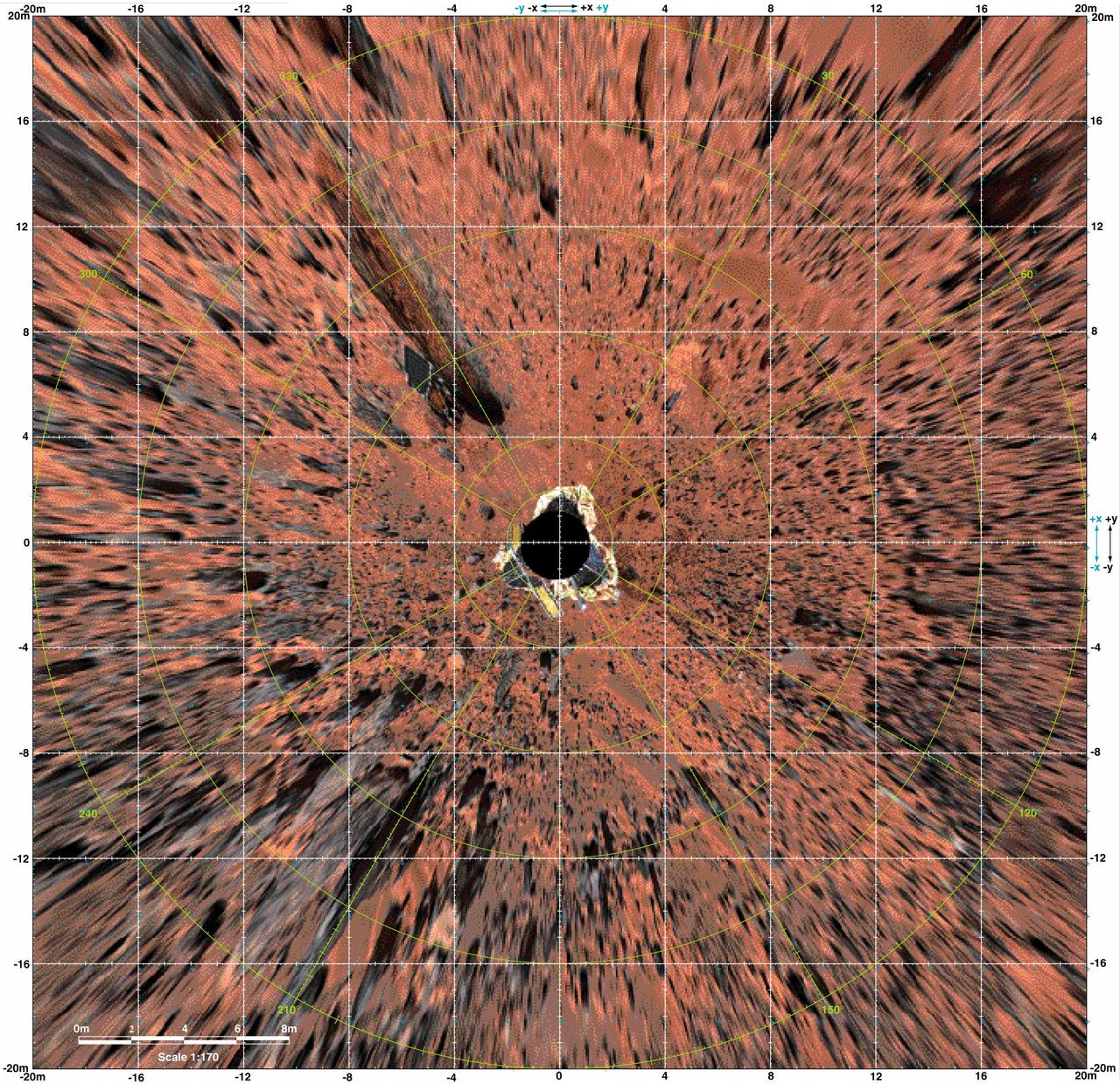 Overhead View of Pathfinder Landing Site