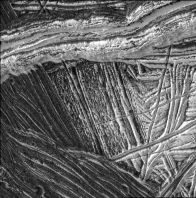 NASA image: Europa Wedge Region