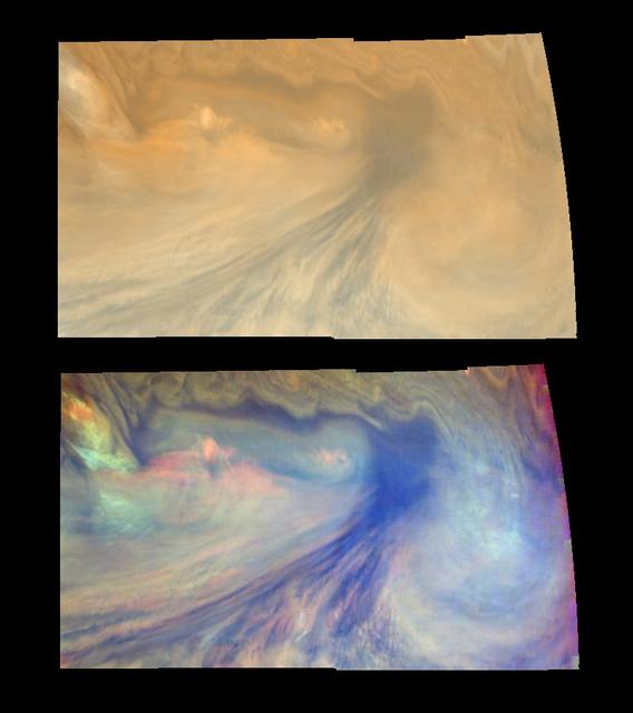 NASA image: A Jovian Hotspot in True and False Colors Time set 3