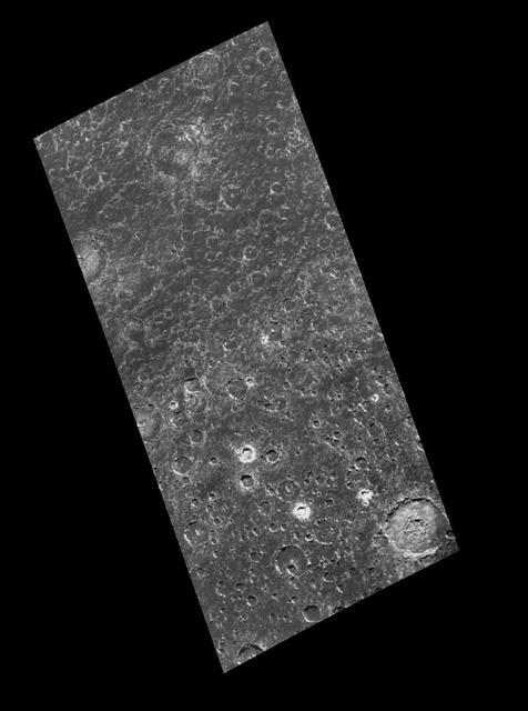 Heavy Cratering near Callisto South Pole