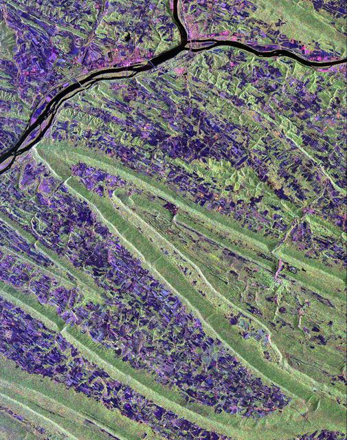 NASA image: Space Radar Image of Sunbury, Pennsylvania