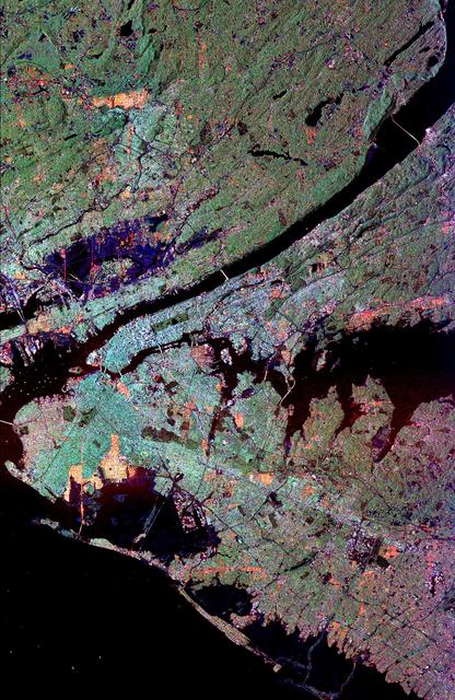 NASA image: Space Radar Image of New York City