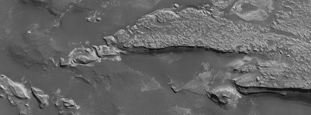 NASA image: Light-toned Rock Outcrop in Aureum Chaos