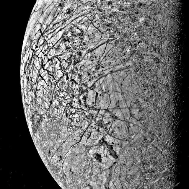 Europa Fractured Surface