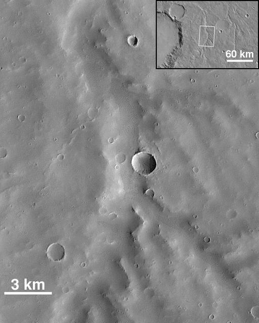 NASA image: Small Valley Network Near Schiaparelli Crater