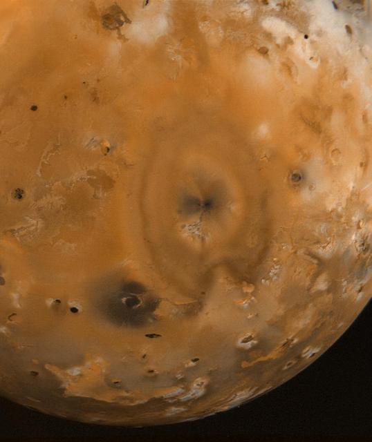 NASA image: Io Surface Deposits and Volcanic Craters