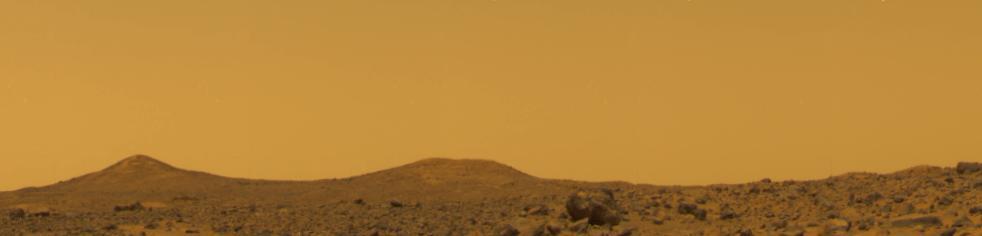 True Color of Mars - Pathfinder Sol 10 at Noon