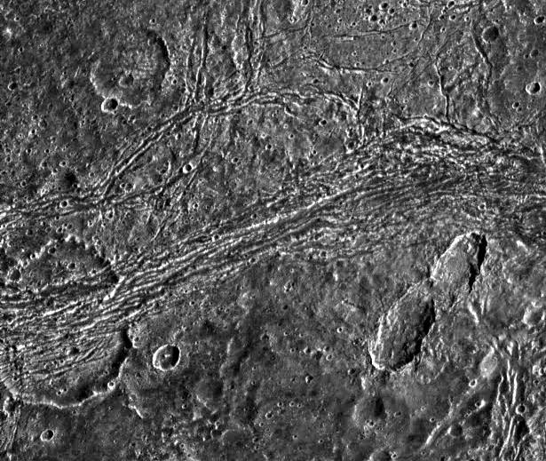 A Tumultuous Past for Ganymede Dark Terrain