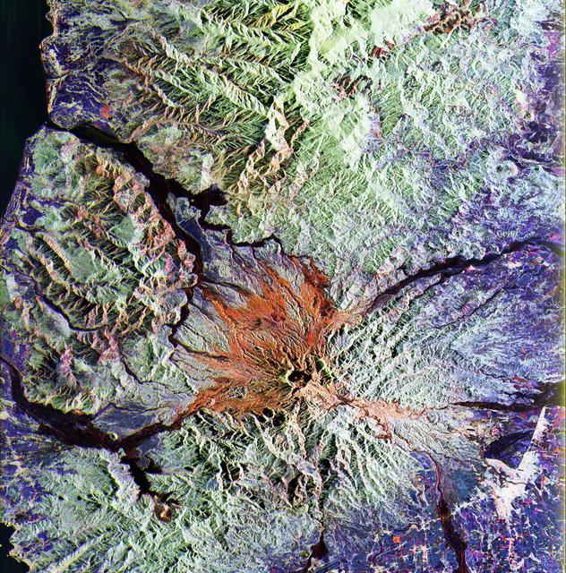 NASA image: SPace Radar Image of Mt. Pinatubo, Philippines