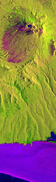 NASA image: Space Radar Image of Kliuchevskoi, Russia