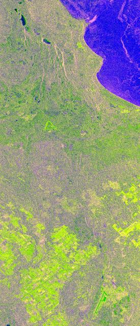NASA image: Space Radar Image of Raco, Michigan, Ecological Test Site