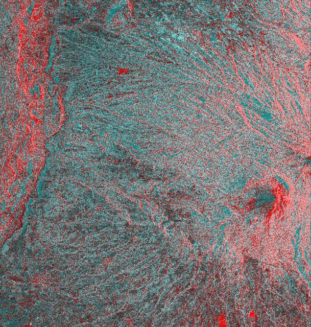 NASA image: Space Radar Image of Colima Volcano, Jalisco, Mexico