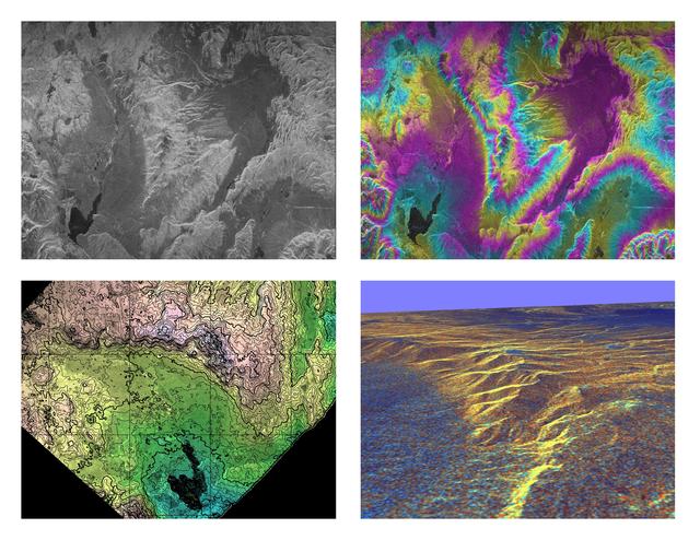NASA image: Space Radar Image of Long Valley, California -Interferometry/Topography