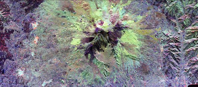 NASA image: Space Radar Image of Mt. Etna, Italy