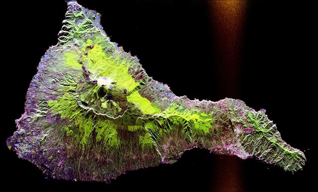 NASA image: Space Radar Image of Teide Volcano