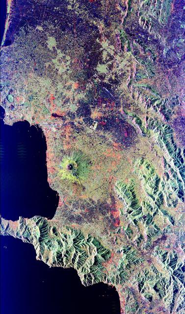NASA image: Space Radar Image of Vesuvius, Italy