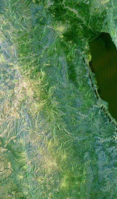 NASA image: Space Radar Image of Jerusalem and the Dead Sea