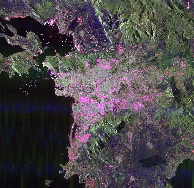 NASA image: Space Radar Image of Athens, Greece
