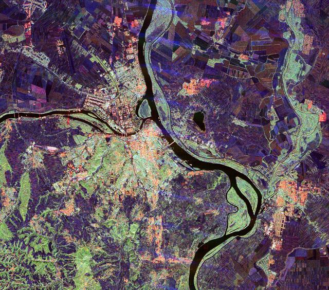NASA image: Space Radar Image of Belgrade, Serbia