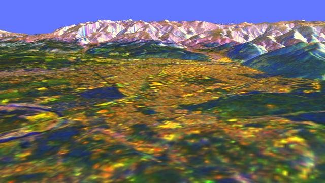 NASA image: Space Radar Image of Missoula, Montana in 3-D