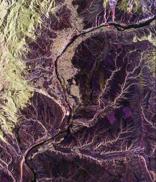 NASA image: Space Radar Image of Wenatchee, Washington