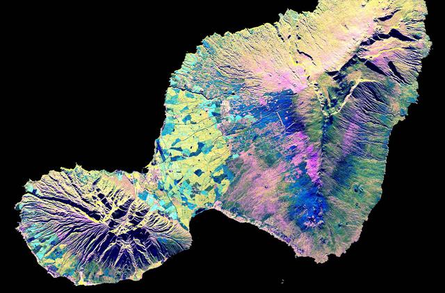 NASA image: Space Radar Image of Maui, Hawaii