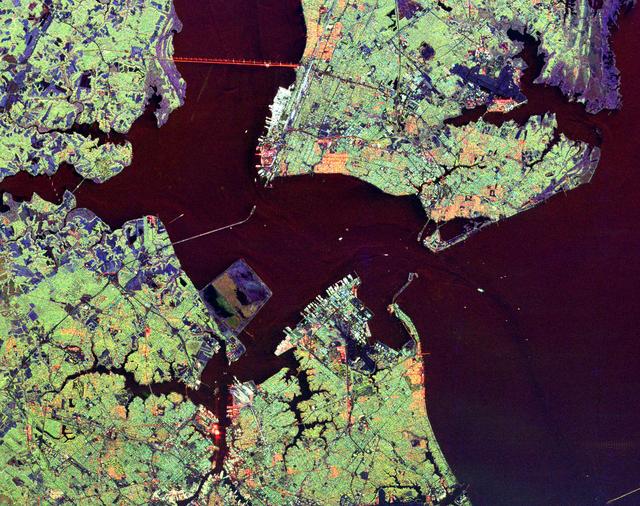 NASA image: Space Radar Image of Hampton Roads, Virginia