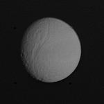 Cratered Surface of Tethys
