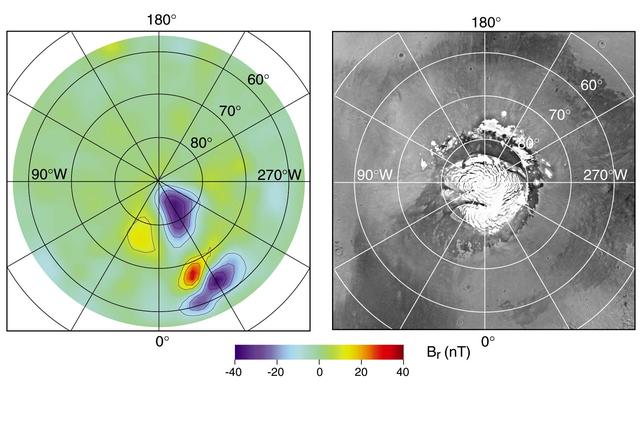 NASA image: North Polar Magnetic Anomaly Map MAG/ER