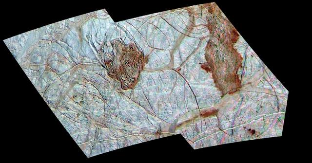 NASA image: Thera and Thrace on Europa