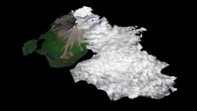 Since last spring, the U.S. Geological Survey Alaska Volcano Observatory AVO has detected increasing volcanic unrest at Augustine Volcano in Cook Inlet, Alaska near Anchorage. This image is from NASA Terra spacecraft.