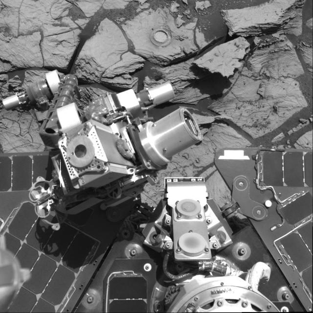 Opportunity Arm in Hover-Stow Position