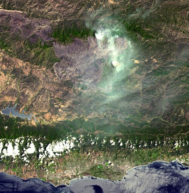 NASA image: Zaca Fire
