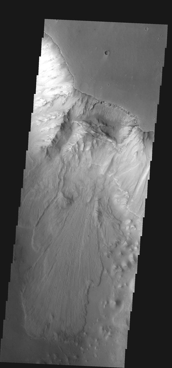 This large landslide is located within Ganges Chasma