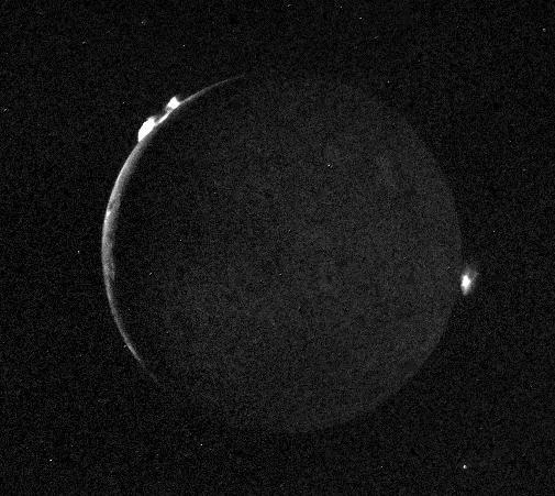 Io - Crescent with Plumes