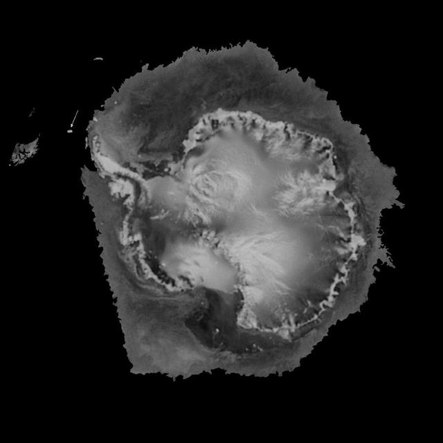 NASA image: SeaWinds Watches for Breakup of Giant Iceberg