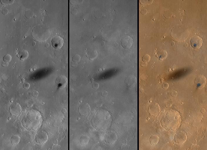 MOC Views of Martian Solar Eclipses