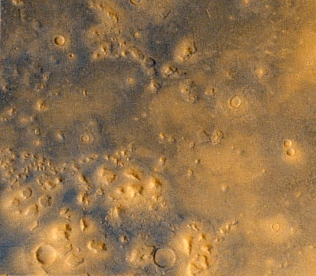 NASA image: Cydonia: Wide Angle Color Image
