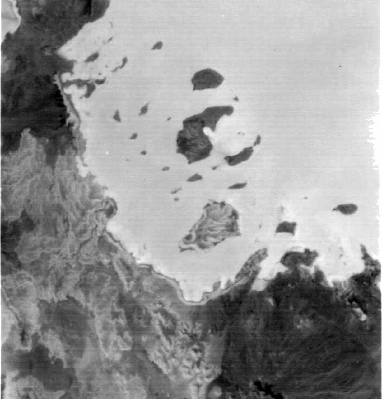 ASTER succeeded in acquiring this image at night, which is something Visible/Near Infrared VNIR) and Shortwave Infrared (SWIR) sensors cannot do. The scene covers the Red Sea coastline to an inland area of Ethiopia. White pixels represent areas with higher temperature material on the surface, while dark pixels indicate lower temperatures. This image shows ASTER's ability as a highly sensitive, temperature-discerning instrument and the first spaceborne TIR multi-band sensor in history.  The size of image: 60 km x 60 km approx., ground resolution 90 m x 90 m approximately.  http://photojournal.jpl.nasa.gov/catalog/PIA02452