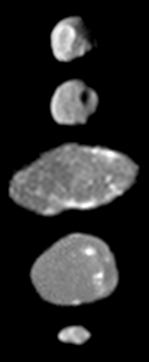 Jupiter Small Satellite Montage