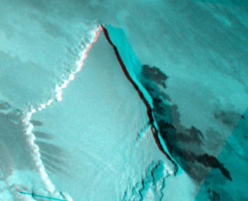 Stereo Image of Zal Patera and Neighboring Mountain, Io