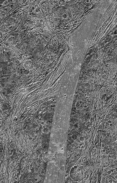 NASA image: Regional View of Bright and Dark Terrain