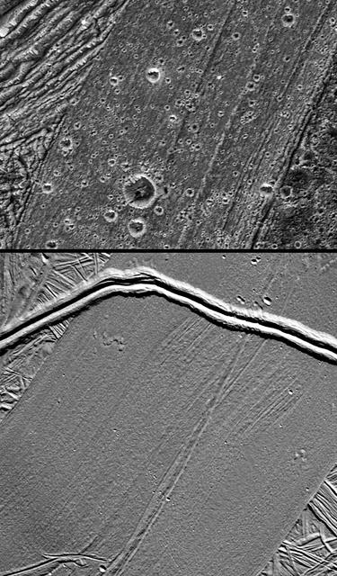 NASA image: Ganymede Feature Resembling Europa