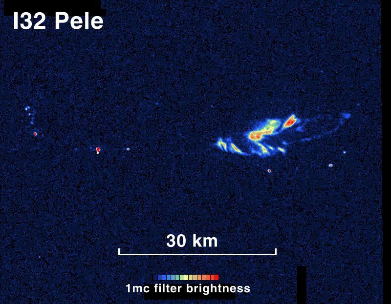 Io Pele Glowing in the Dark